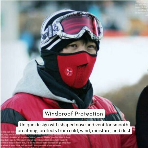 Half Face Neck Warmer Gaiter Mask & Leg Bag Waterproof Thigh Pouch Pack1 Combo - Picture 4 of 11